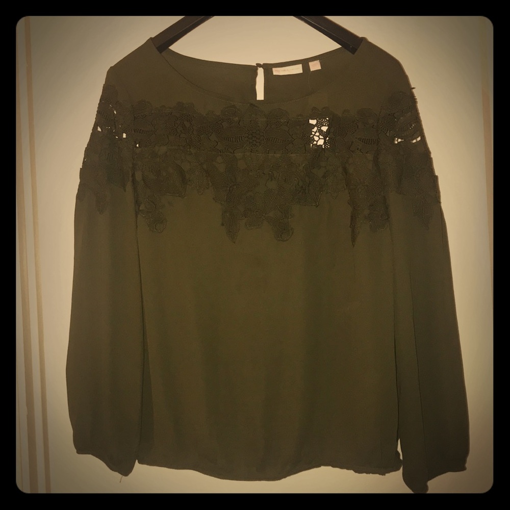 Olive green blouse
